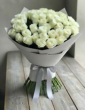 Букет 35 Белых роз в Тереке Ставропольского края