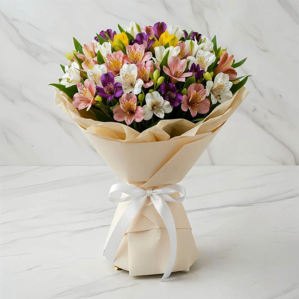 Букет цветов из: Альстромерии в Тереке Ставропольского края