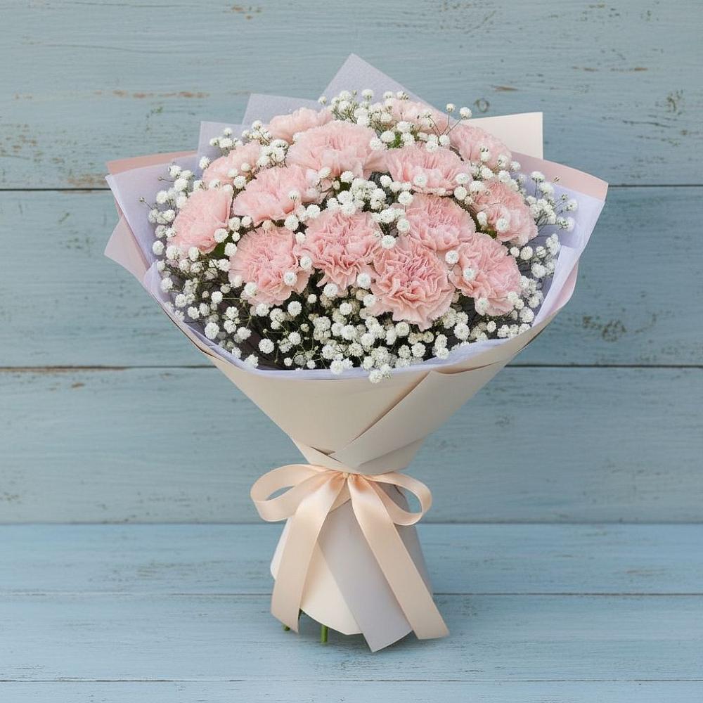 Букет цветов из: Гвоздики в Тереке Ставропольского края