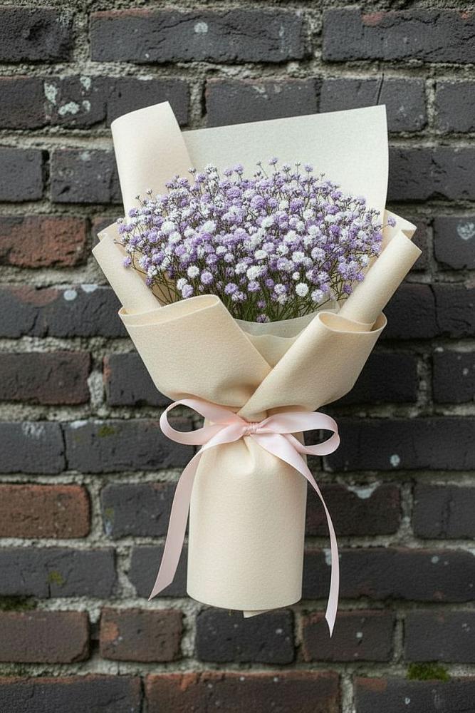 Букет цветов из: Гипсофила в Тереке Ставропольского края