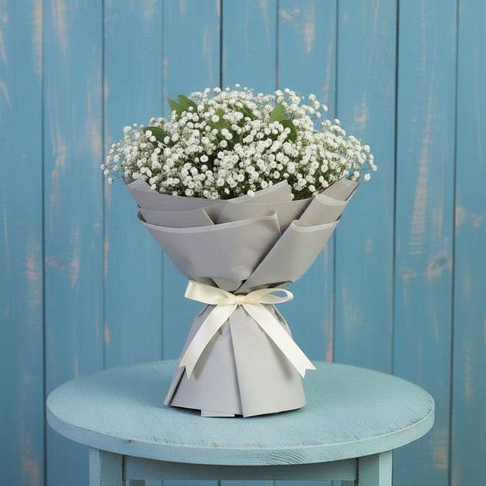 Букет цветов из: Гипсофила в Тереке Ставропольского края