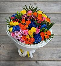 Букет цветов из:  Розы и Хризантемы в Тереке Ставропольского края