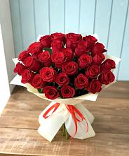 Букет 29 Красных роз в Тереке Ставропольского края