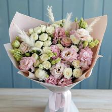 Букет цветов из:  Альстромерии и Розы в Тереке Ставропольского края
